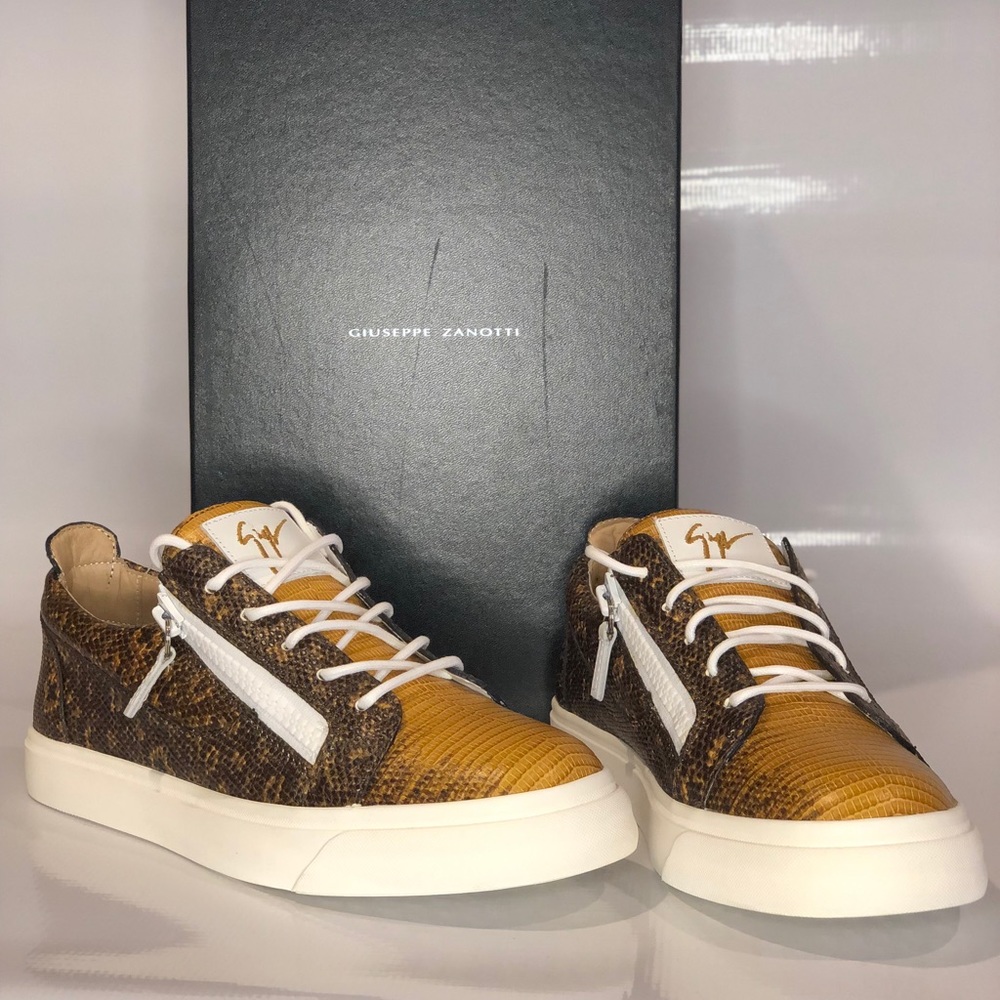 Brand New |Giuseppe Zanotti Lizard Nicki Sneakers | Size 41 |  Made in Italy